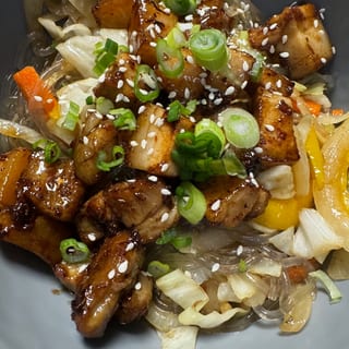 Japchae pork belly